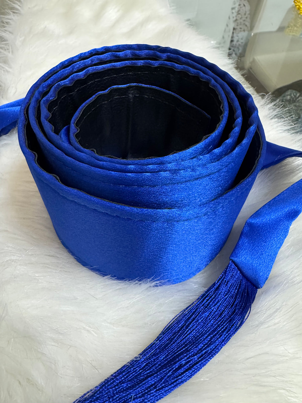 Wide Satin Belt