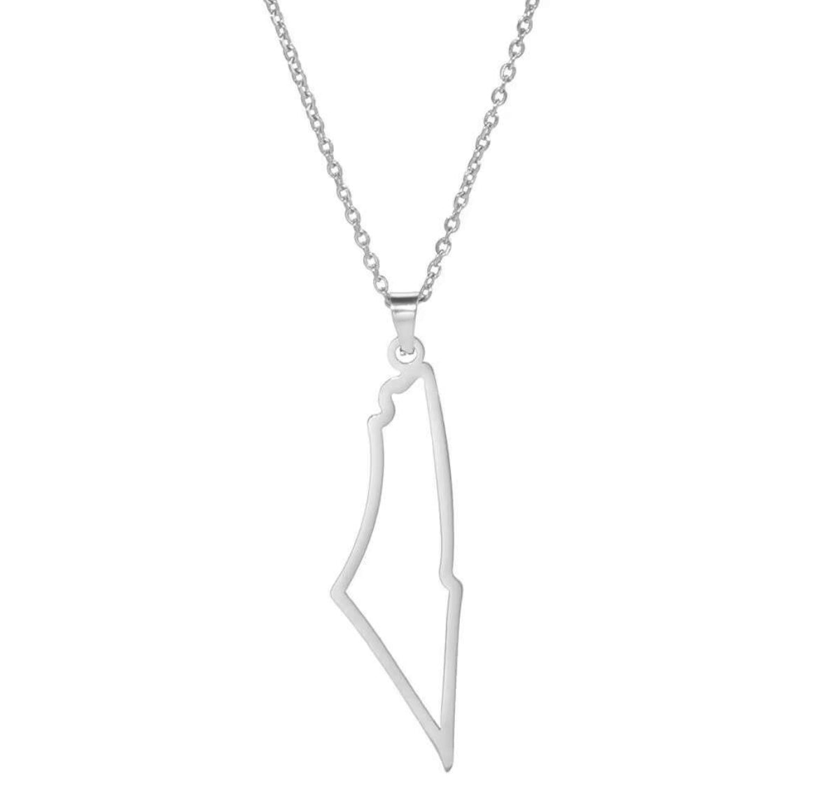 Palestine Map Pendant Necklace