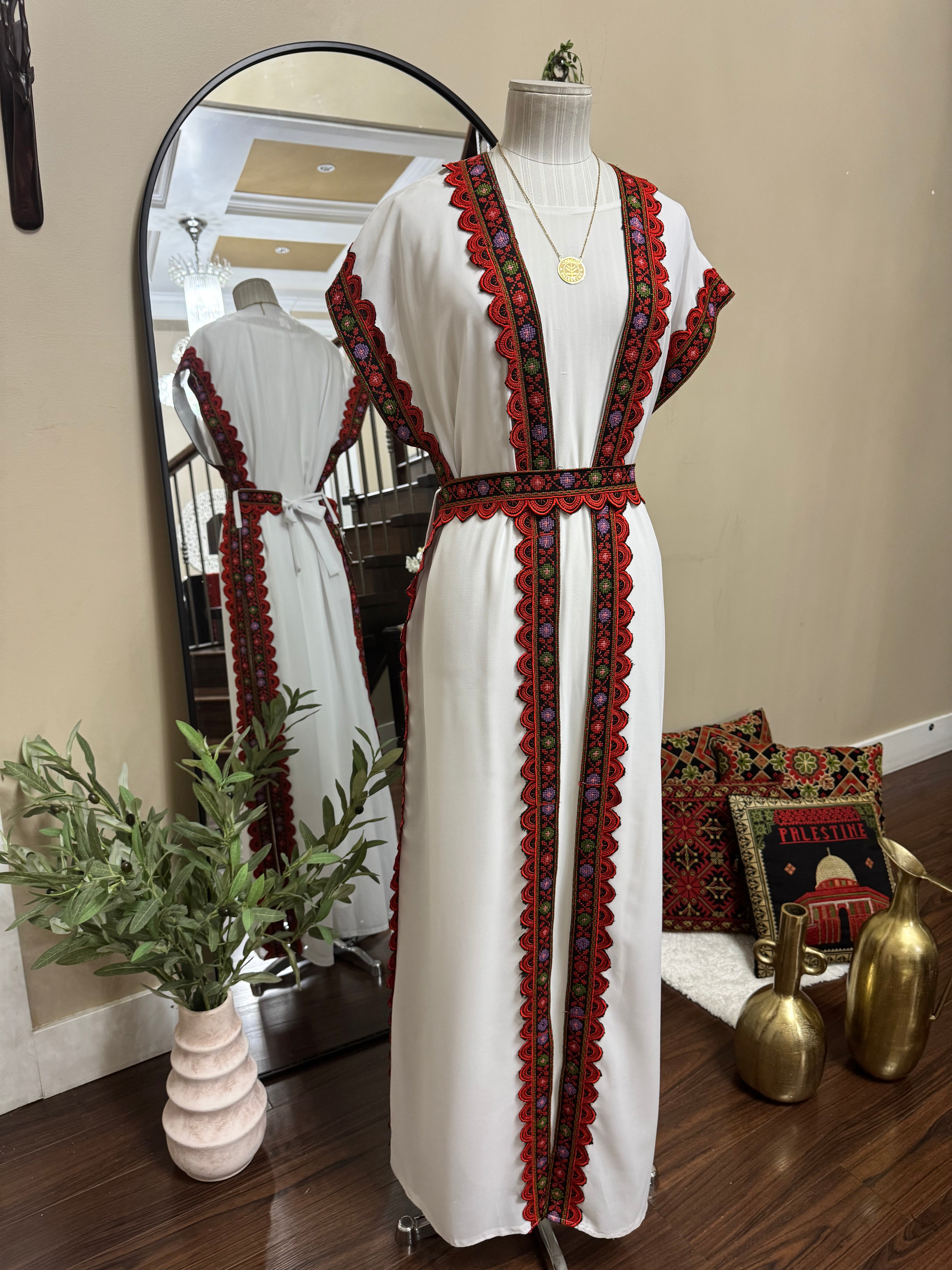 Rose Embroidery Bisht