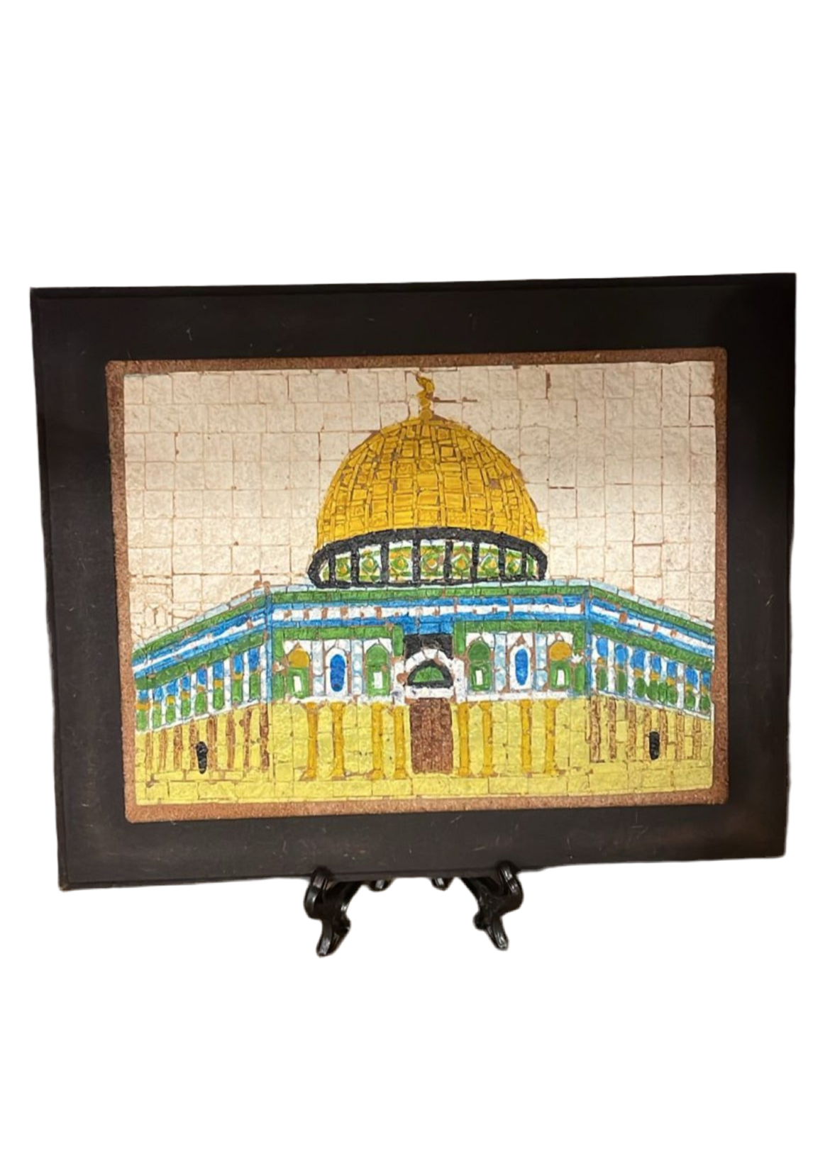 Dome of the Rock Wooden Frame , 18 x14 CM