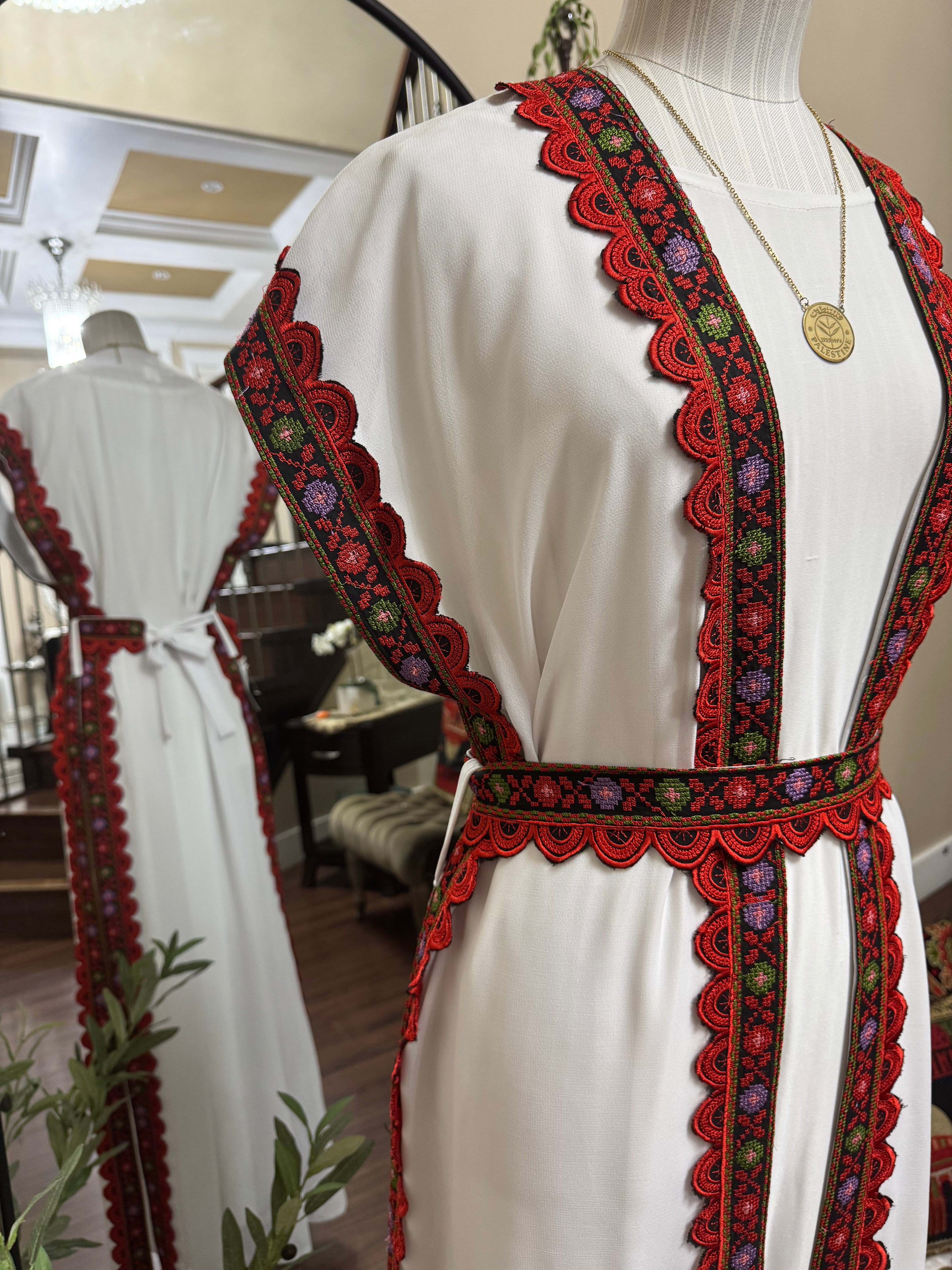 Rose Embroidery Bisht