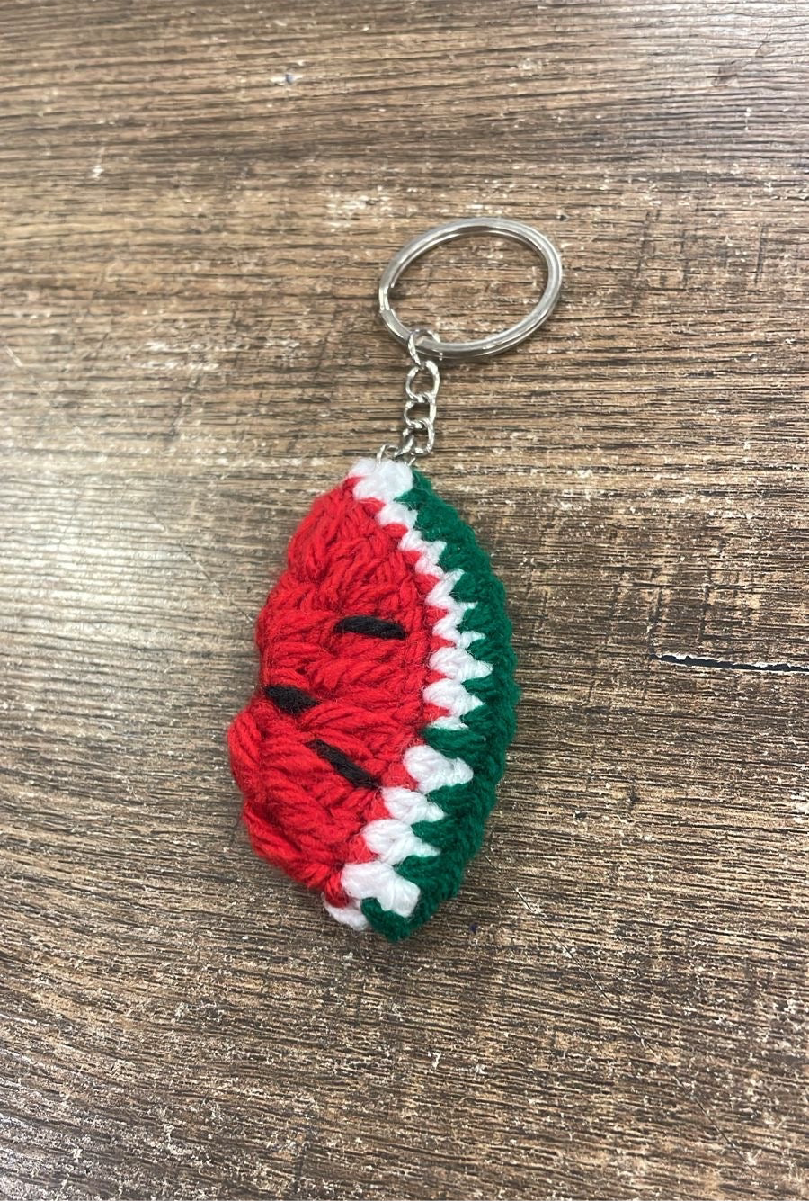 Handmade Crochet Watermelon Keychain