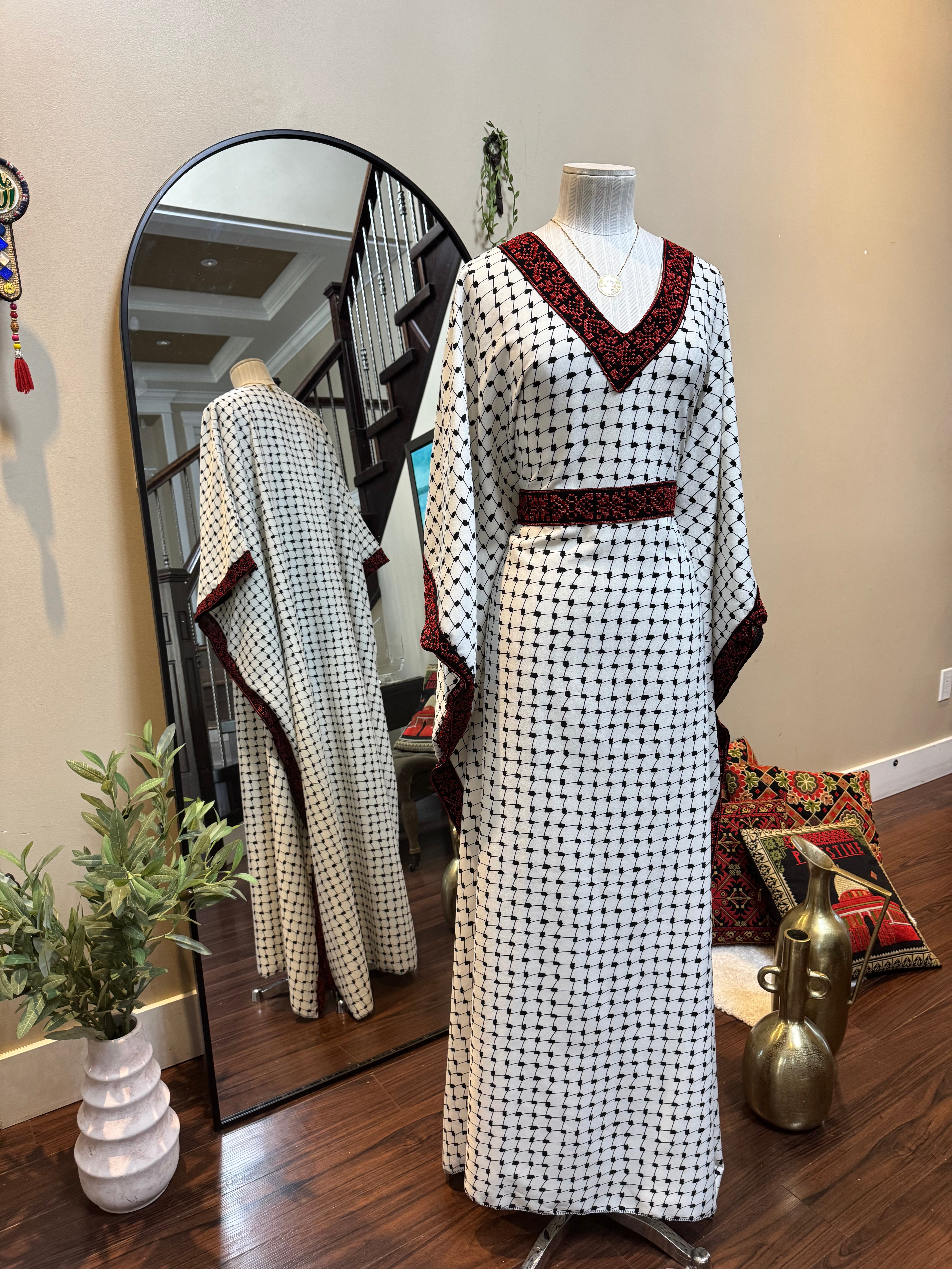Butterfly Koffiyeh Abaya