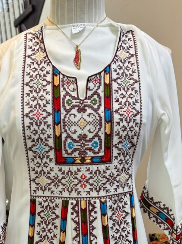 Embroidery Palestinian Girl Dress Thobe Tatreez