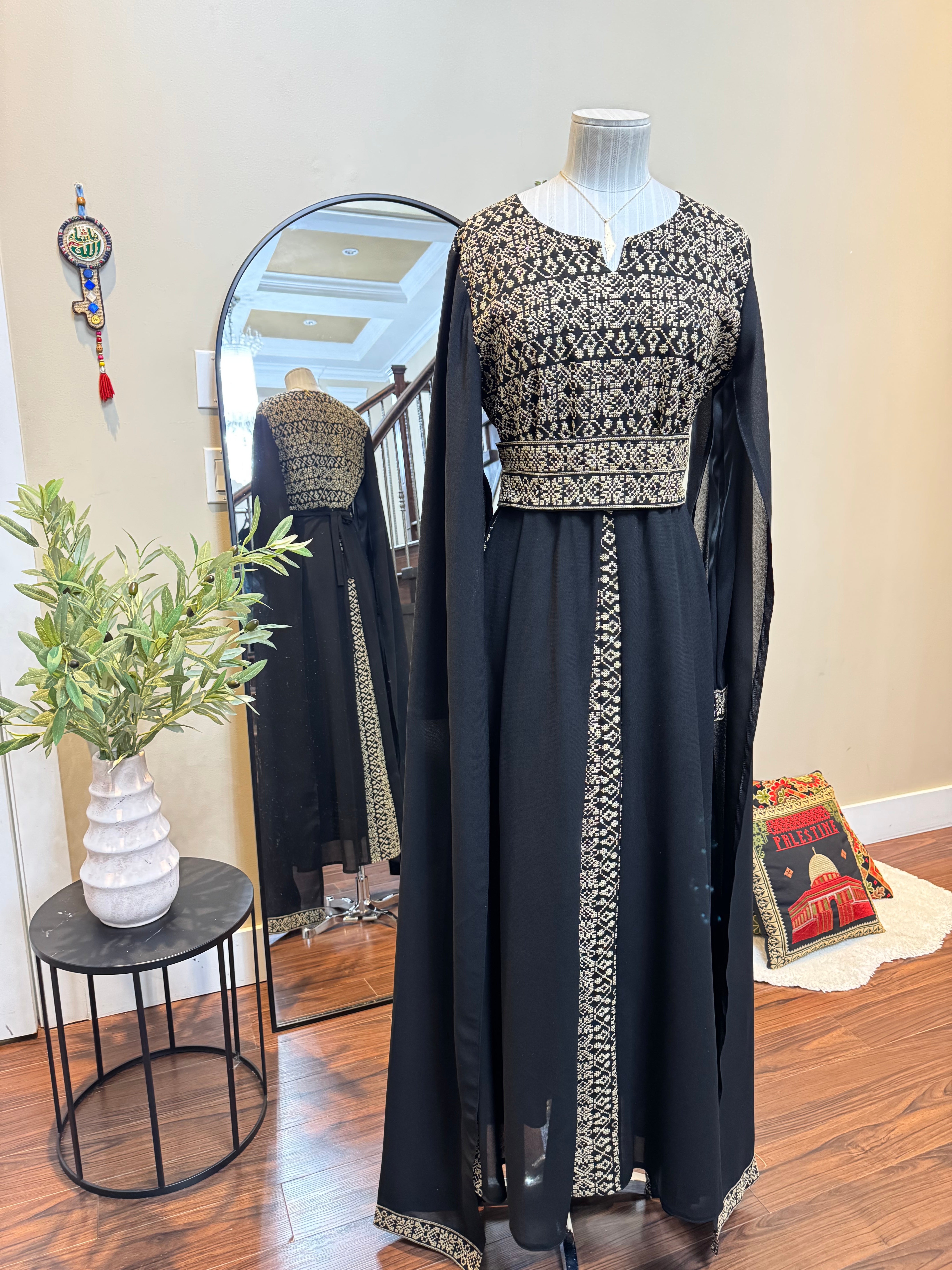 Ghazal Thobe – Elegant Palestinian Embroidered Dress
