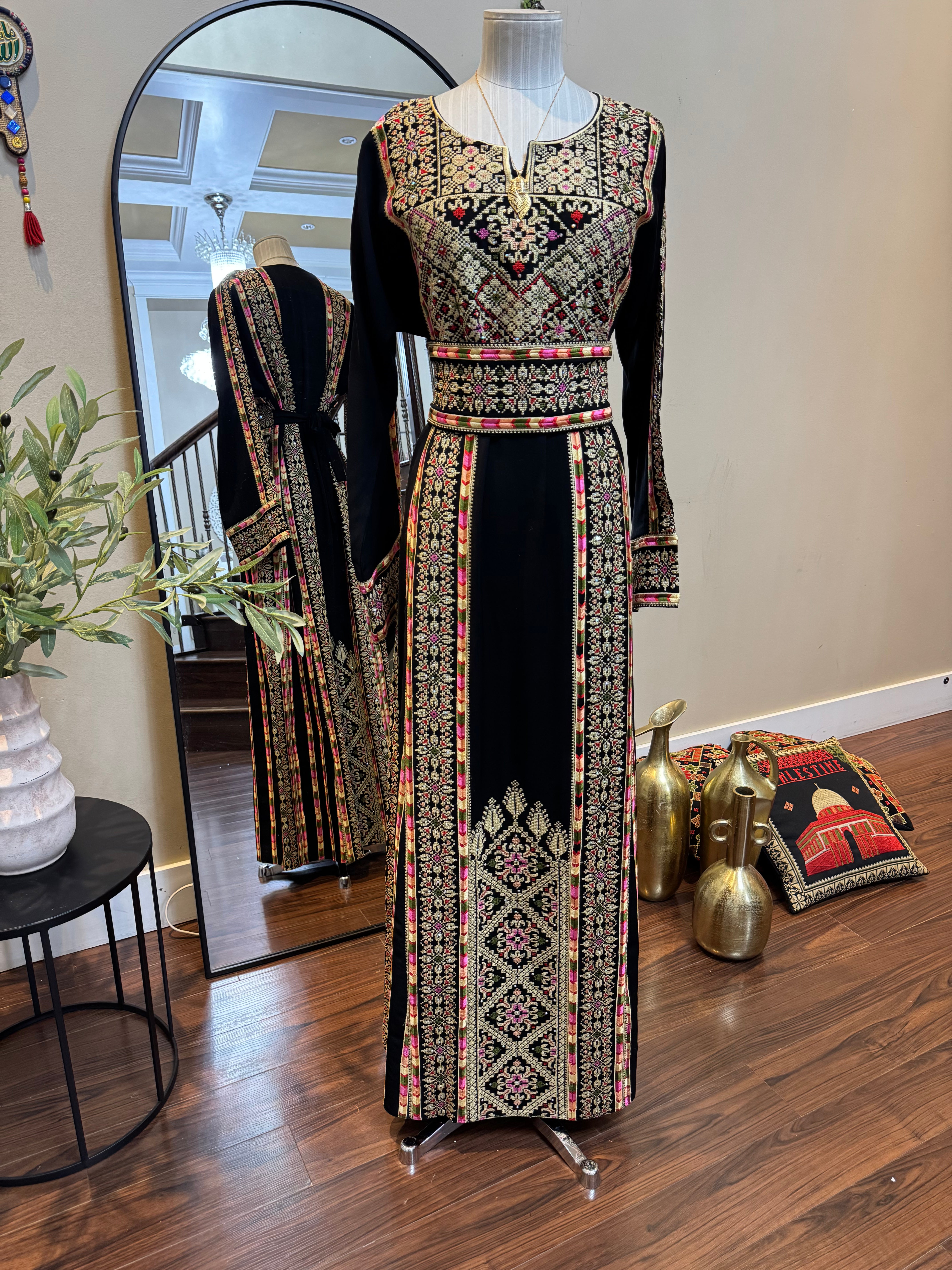 Tul Karam Thobe with Black and Gold